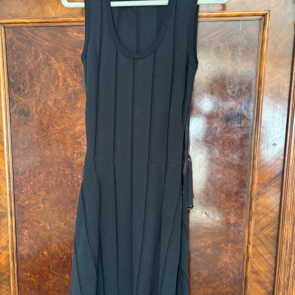 Bally Black Sheath Midi Dress View 2